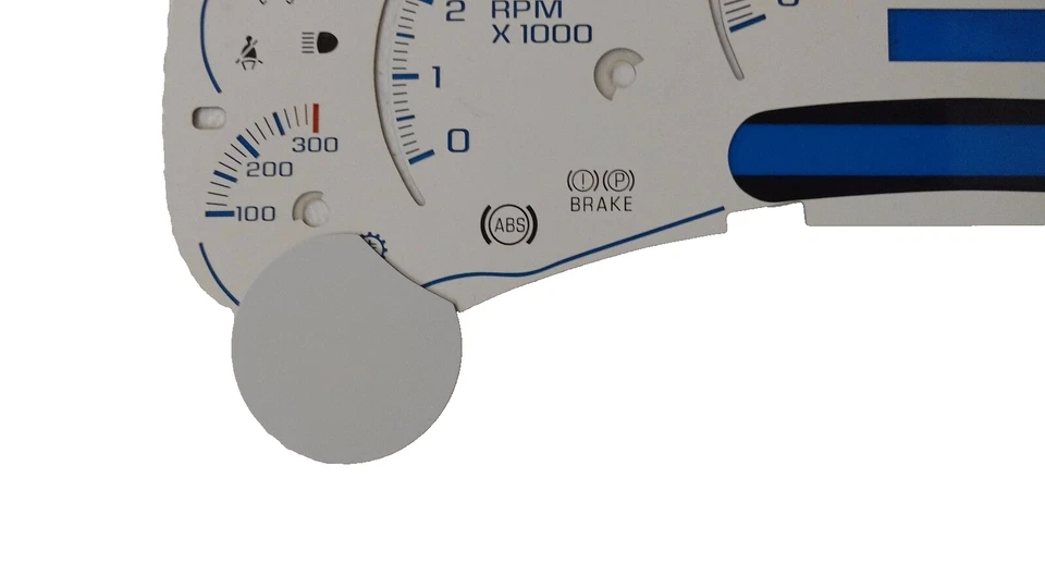 Cadillac Escalade White Gauge Face for Silverado Tahoe 1500 2500 03 04 05 New  - Image 2 of 4