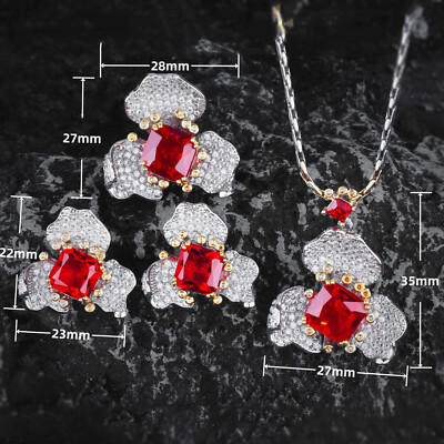 New Classical jewelry Set Light Green Citrine Gems Women Silver Earring