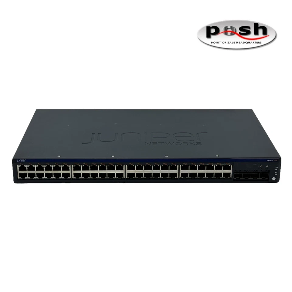 Conmutador Ethernet "Lote de 10" Juniper EX2200 48 puertos 1000Base-T - con cable de línea Foto 2 de 4
