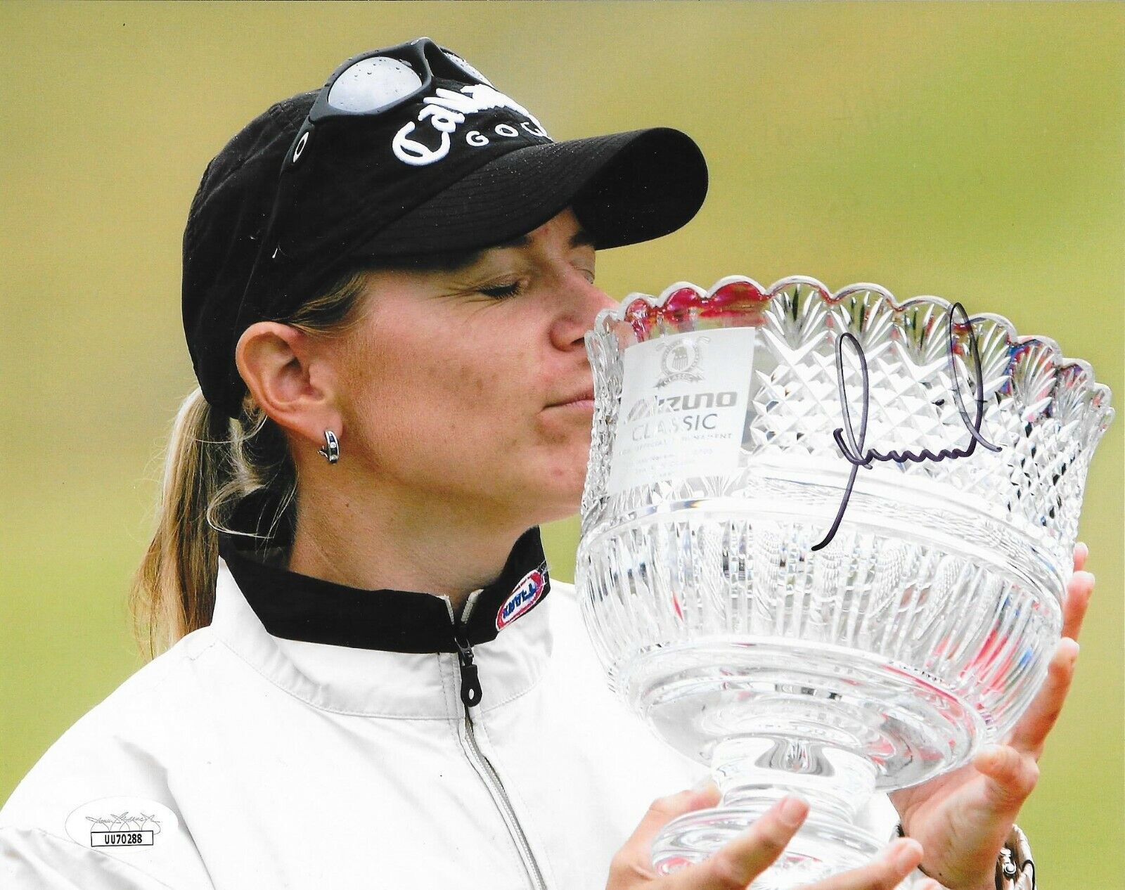 Annika Sorenstam LPGA signed Golf Trophy 8x10 photo autographed