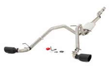 Rough Country Dual Cat-Back Exhaust System w/Black Tips 14-18 GM 1500 | 5.3L