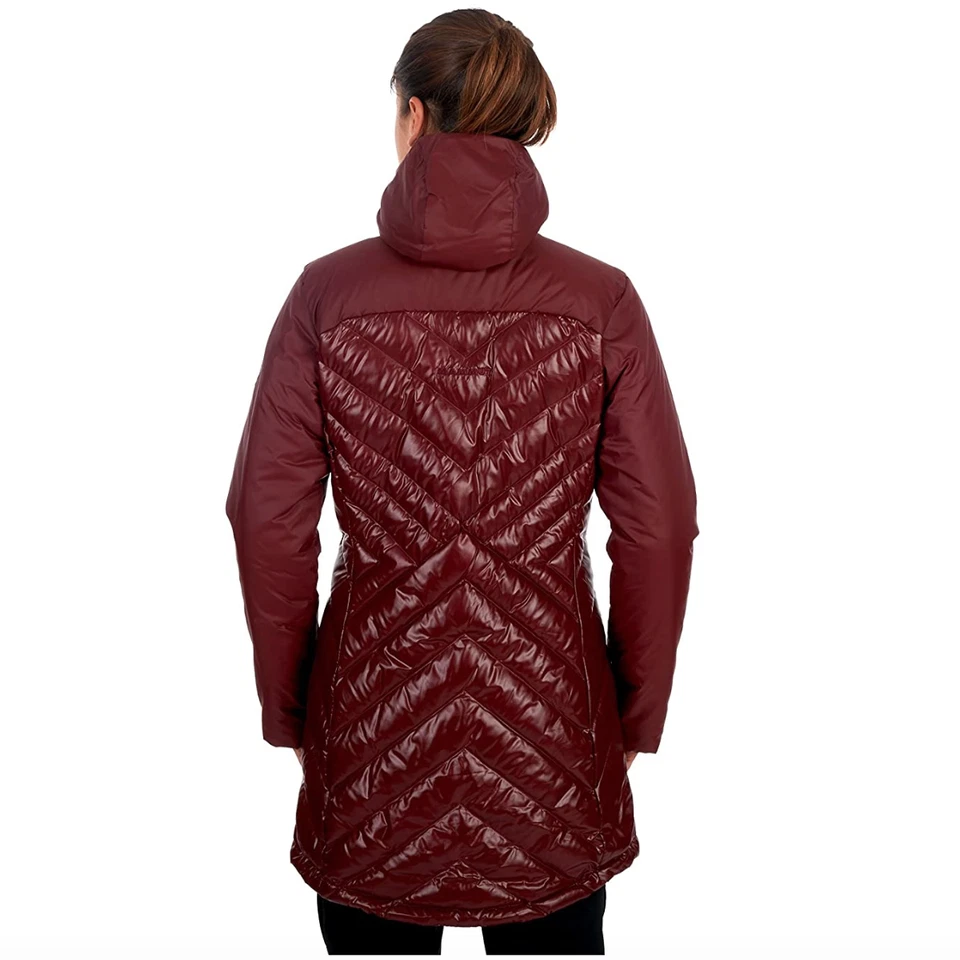 MARMOT Long Length Snow Duck Down Whitehorn In Hooded Parka Women Size Medium - Image 2 of 4