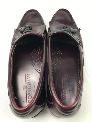 Bostonian USA Made Burgundy Leather Kilt Tassel Slip On Loafers Shoes Men\'s 11D s-l400.jpg main image 4
