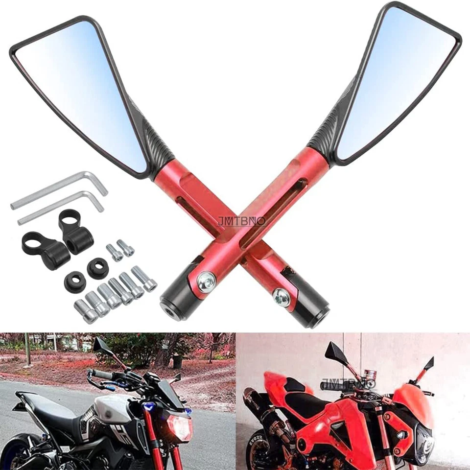 Triangle Motorcycle Rear View Mirror For Ducati Monster 1200 821 696 797 800 937 - Image 2 of 4