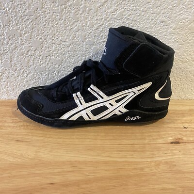 Men Sz 9.5 Vintage Asics Jackal Black Prime White Attack