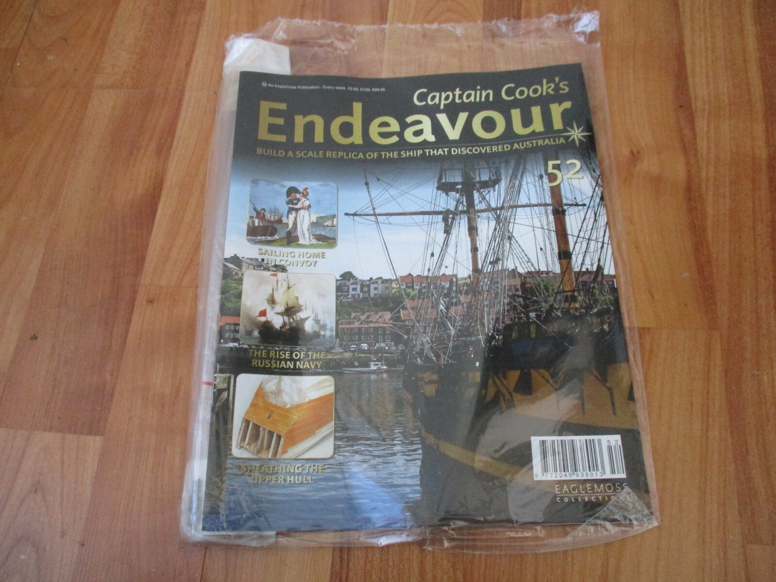 1/48 EAGLEMOSS BUILD CAPTAIN COOK'S ENDEAVOUR MODEL SHIP ISSUE 52 INC PART