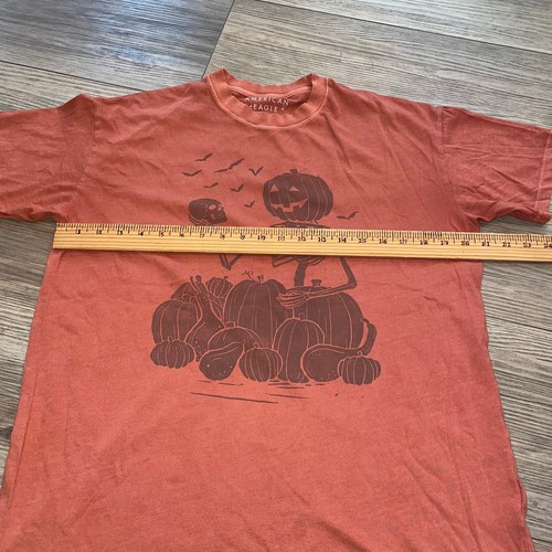 American Eagle Oversized Skeleton Graphic T-Shirt Halloween S/XS - Picture 4 of 8