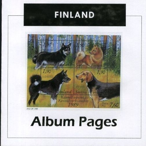 Finland - CD-Rom Stamp Album 1856-2017 Color Illustrated Album Pages