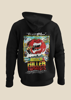 Angriff der Killertomaten - Filmposter inspiriert Unisex schwarz Hoodie