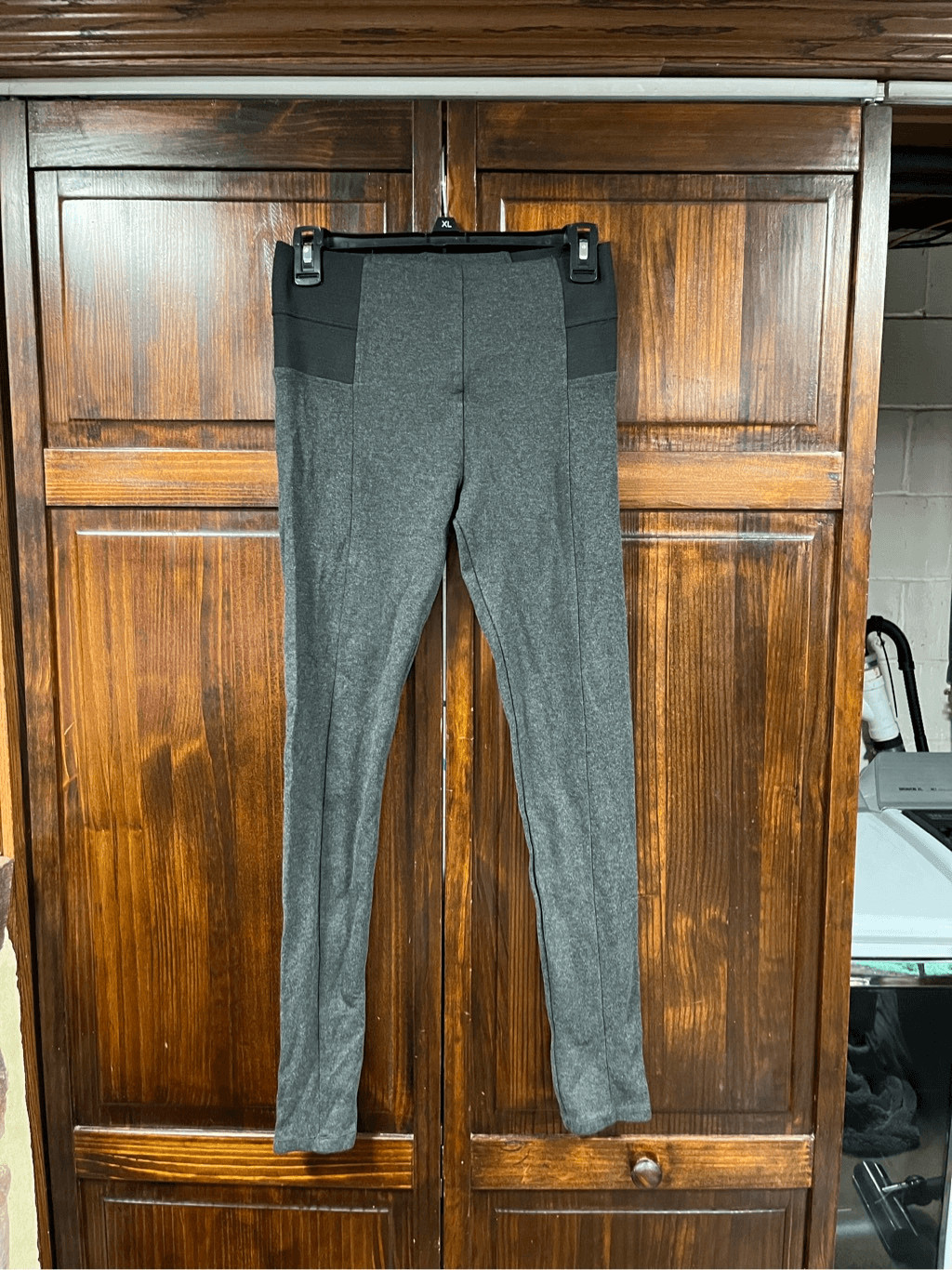 Zara Basic gray leggings with elastic waistband s… - image 1