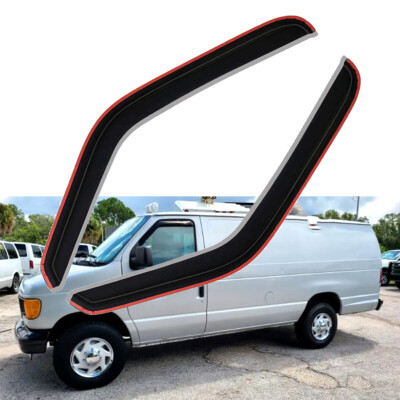 In-Channel Window Visor Sun Rain Guard for 1992-2006 Ford E150 Econoline 