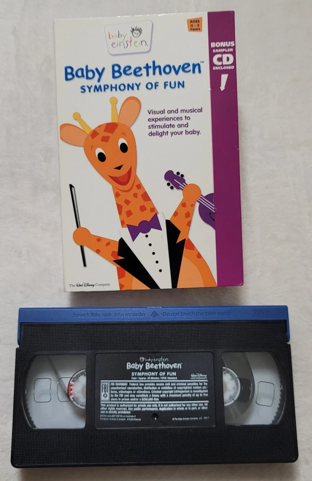 Baby Einstein: Language Nursery VHS Tape 2000 Ages 1-18 Month + Up. Lot Of 5 Vhs - Image 3 of 4