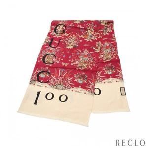 Gucci Authentique Foulard Rectangle 178,0 cm Femme Fl% Soie Made in Italy
