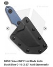 BRS (blade RunnerS Series) E-Volve IMP Fixed Blade 2.63” Acid Stonewashed  — photo 1