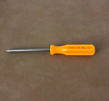 Stanley 1980s Hi Glow Screwdriver Neon Orange MADE IN THE USA VINTAGE