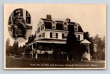 1911 RPPC Parramatta President Wm H Taft Summer Home Montserrat MA GRG Postcard
