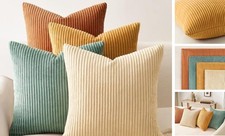 Decorative Throw Pillow Covers Cushion 18" x 18" Pack of 4 Orange Teal
