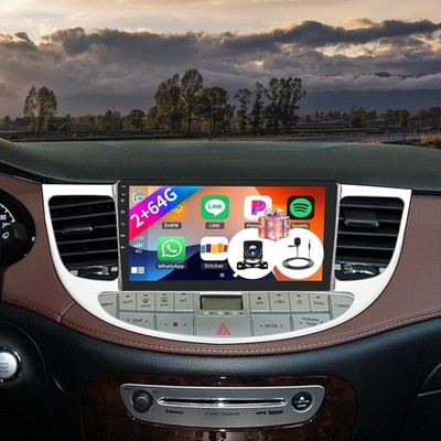 2+64GB Car Radio Android 15 Carplay GPS WIFI For 2009-2014 Hyundai Genesis Sedan