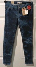 Girls LEVI'S 710 Super Skinny Rich Dye Blue Jeans Size 12 NEW NWT