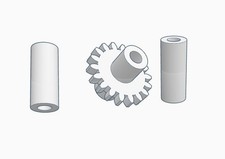 Replacement Gear for Bachmann 0-6-0/2-6-0/2-6-2 Steam Locomotive, 18T, HO