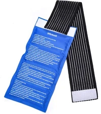 Gel Ice Packs for Injuries- Adjustable Wrap Pain Relief Pack+Heat... 