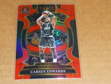 2025/26 Panini Select EUROLEAGUE CARSEN EDWARDS RED PRIZM 40/199 #86