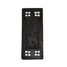 Arts and Crafts Blank Single Switch Plate Mission Oil Rubbed Bronze