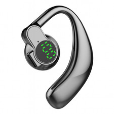 Open Ear Bluetooth Ear Hook Wireless Headset Single Ear LED Display Hands Free