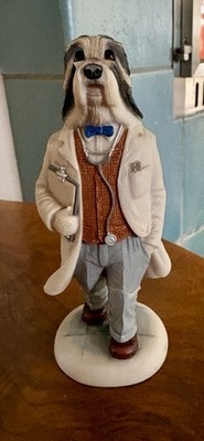 Robert Harrop CC73 Bearded Collie Arzt Figur England Vintage 80er RAR