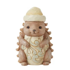 Jim Shore Heartwood Creek White Woodland Pinecone Hedgehog Figurine 6015158