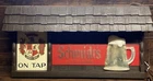 1972 Schmidt's Beer Sign Light Up 24” Philadelphia Lighted “On Tap” Vintage Rare