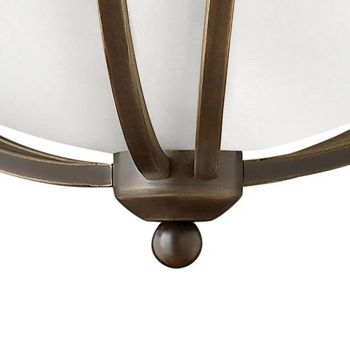 Hinkley Lighting 4660-OPAL 2 Light 16.75"W Indoor Semi-Flush - Bronze - Picture 3 of 3