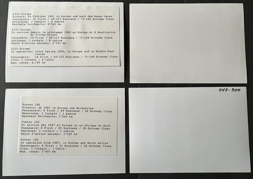 Lot Of 4 SWISSAIR AIRLINES JET PLANES Vintage Aviation Archives 5x7” Photos - Picture 4 of 4
