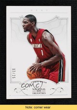 2012-13 Panini National Treasures Silver 2/25 Chris Bosh #65 HOF READ 0m5n