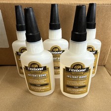 5 pack of Titebond 6201 Instant Bond Wood Adhesive. 2 oz clear Thin