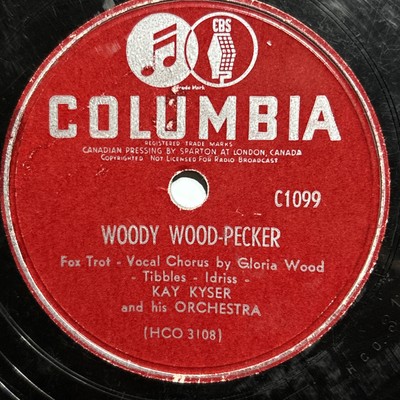 Woody Wood-Pecker / Takin Miss Mary to the Ball Kay Kyser 1948  78 rpm record