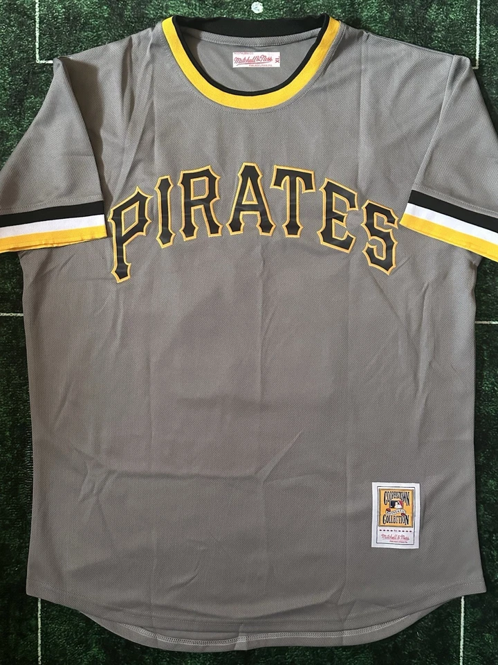 Camiseta deportiva de béisbol Roberto Clemente Pittsburgh Pirates retro gris talla XL Foto 2 de 4