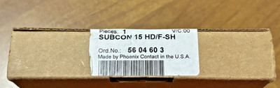 New, Sealed Phoenix Contact SUBCON 15 HD/F-SH D-SUB 15 Pos 5604603