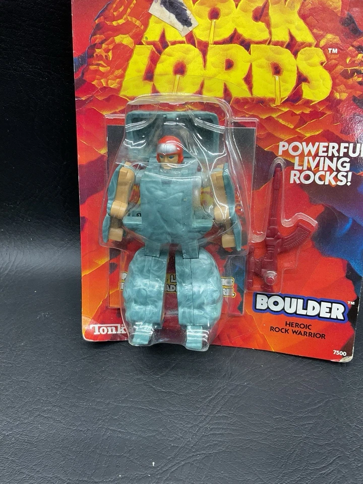 1986 TONKA ROCK LORDS BOULDER FIGURE NEW ON CARD - Image 4 of 4