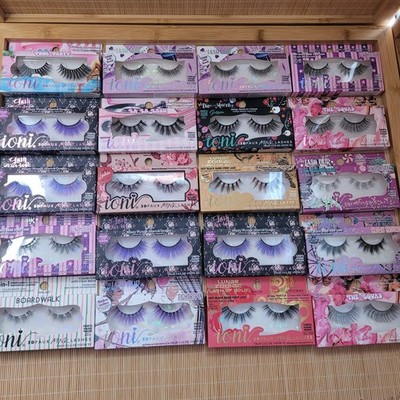 Huge Lot of 20 Ioni 3D Faux Mink Lashes - Various Styles - New In Box
