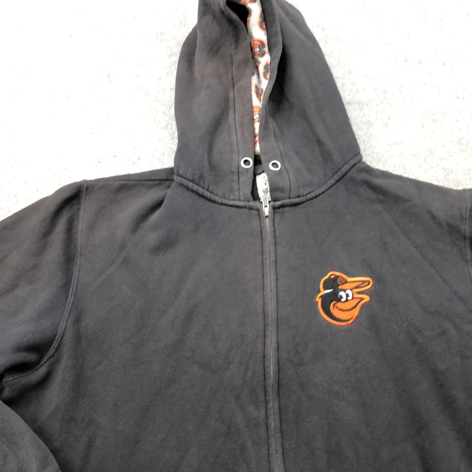 Sudadera con Capucha Baltimore Orioles Para Hombres 3XL MLB Béisbol Cremallera Completa Sudadera De Colección Y2K* Foto 4 de 4