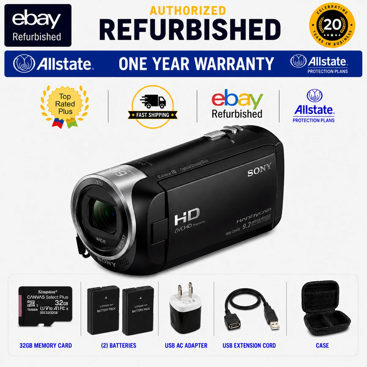 Sony Handycam Sony CX405 Camcorders for sale - eBay