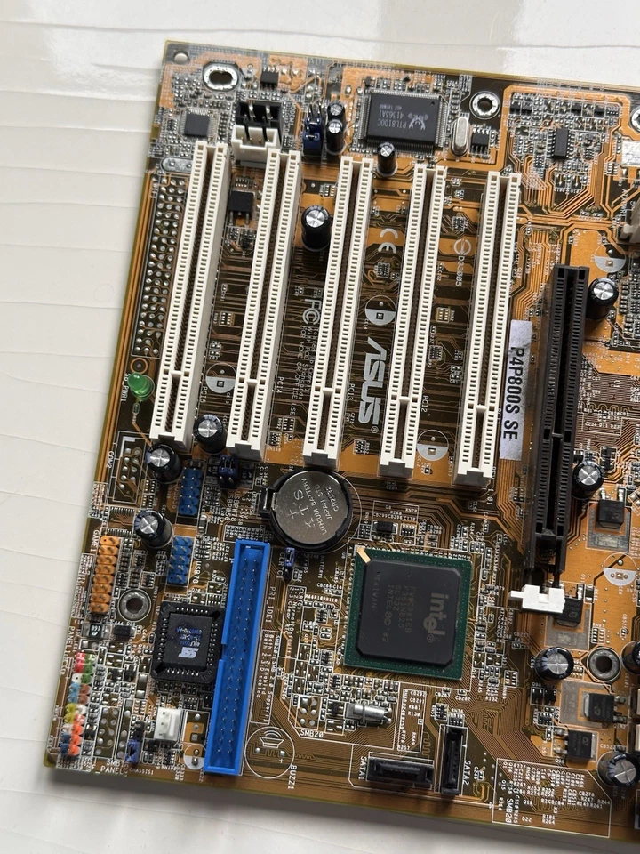 Scheda Madre ASUS P4P800S SE Socket 478 AGP DDR – Retro PC Vintage Intel Pentium - Immagine 2 di 4