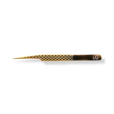 Titanium Gold Diamond Grip Tweezers for Isolation
