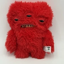 Fugglers Red Plush Monster 3 Eyed Jeweled Tooth Creature Spin Master ZURU 10”