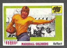 1955 Topps All-American Marshall Goldberg #89 (RC) - Rookie No Creases - EX