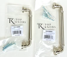 2 TOP KNOBS CRANFORD PULLS SATIN NICKEL TK3142BSN 5-1/16", TK3143BSN 6-5/16" C-C