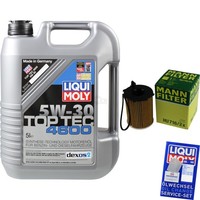 Mann Inspektionspaket 5L Liqui Moly Top Tec 5W-30 FüR CitroëN Jumpy Kasten C4