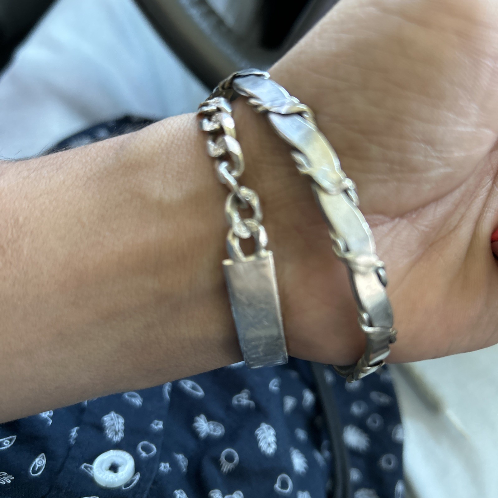 Vintage Taxco Mexico Sterling Silver Double Twist Bangle Bracelet 925