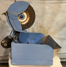 Lapidary Equip. 14” SLAB SAW ROCK CLAMP AUTO CUTTER Restored Paint & Base Tray